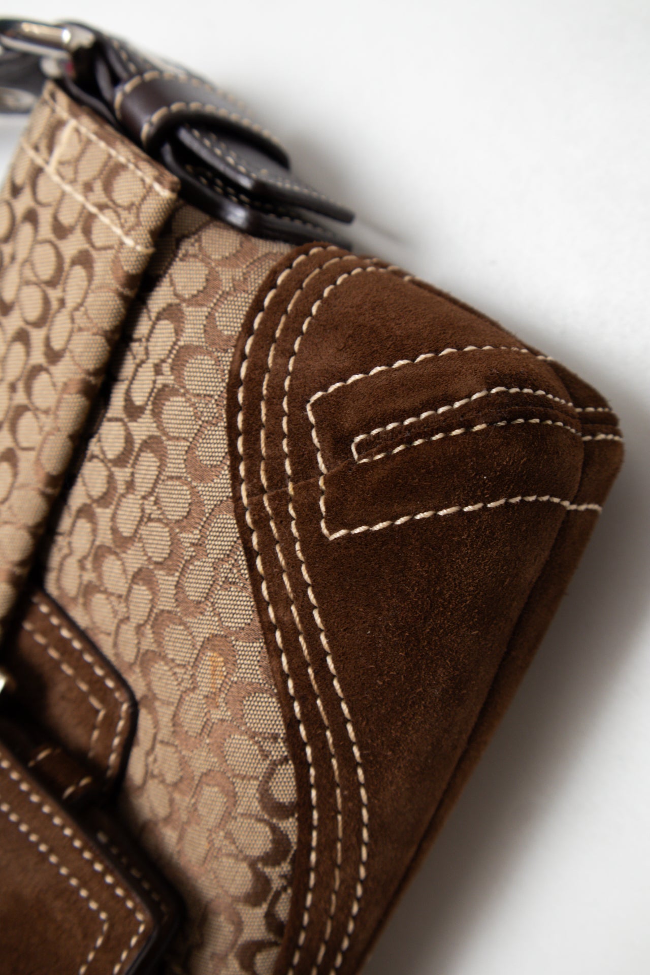 #154 Coach Shoulder Bag Brown | c. 187 | Size