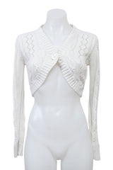 #107 Cardigan Top White | c. 207 | Size 6