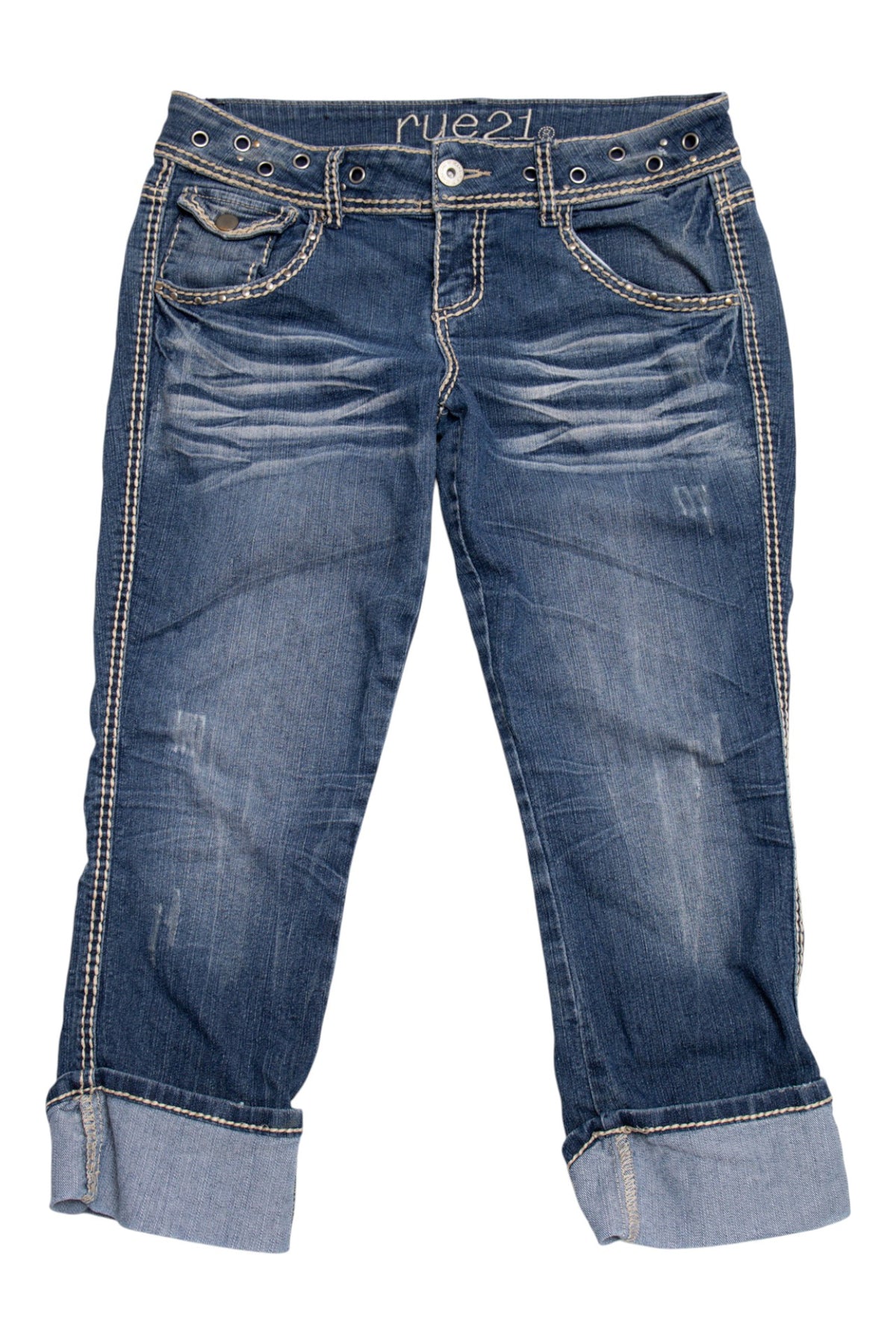 #109 Rue21 Capris Blue | c. 209 | Size 10