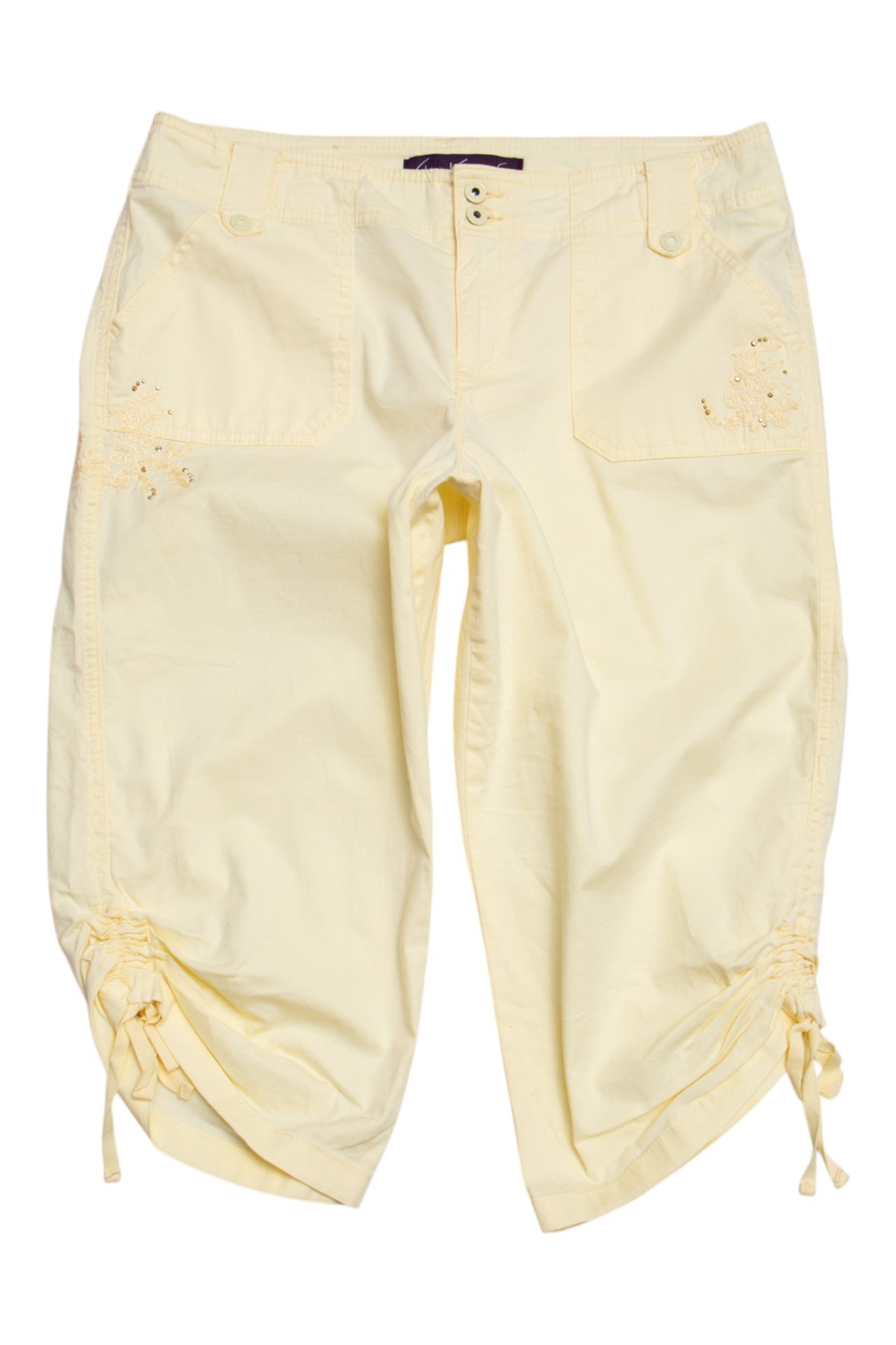 #078 Gloria Vanderbilt Capris Yellow | c. 209 | Size 12