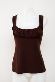 #048 Ann Taylor Top Brown | c. | Size 12/14