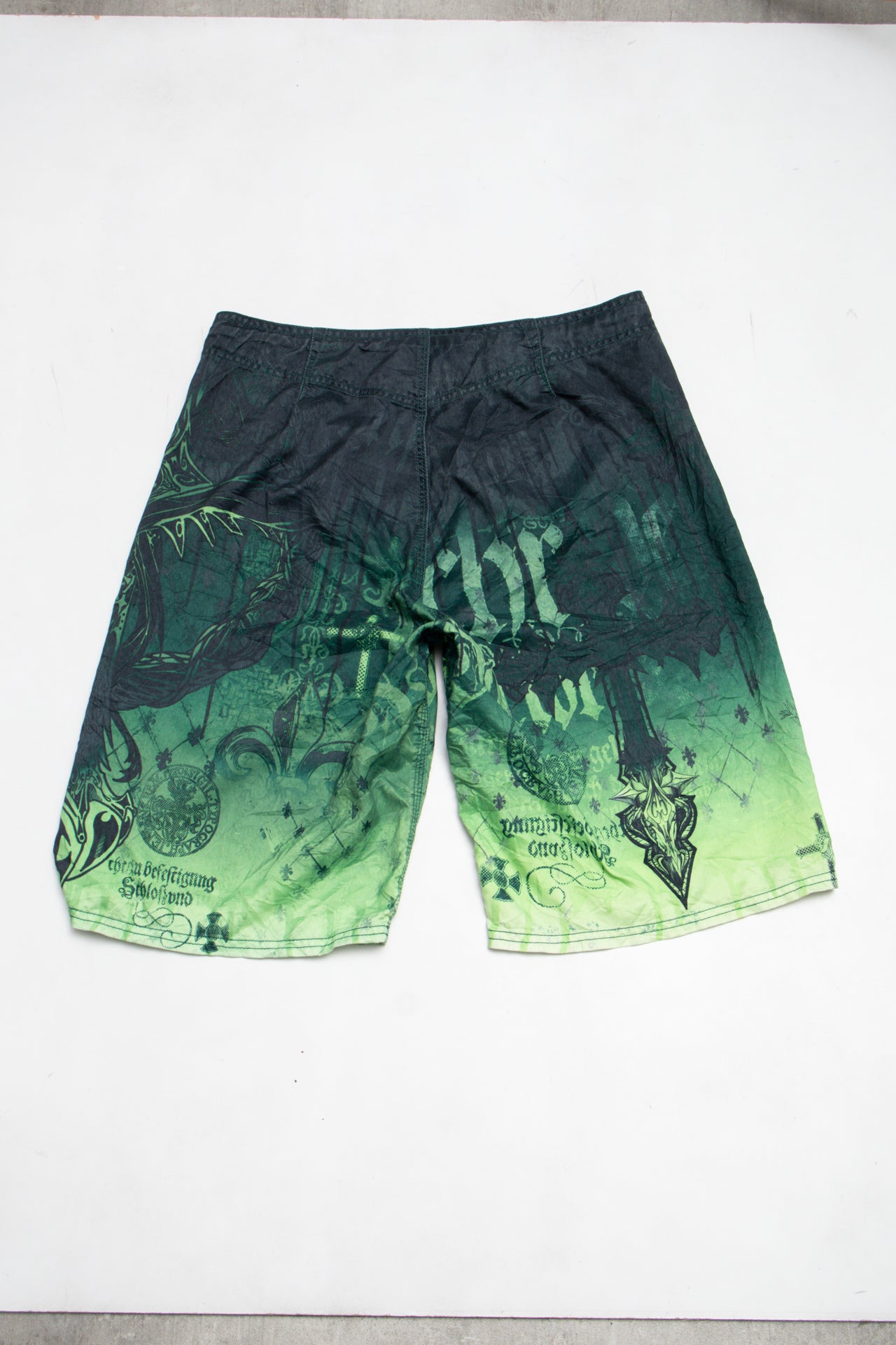 #120 Mma Elite Shorts Green | c. 204 | Size 12