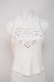 #159 United Colors Of Benetton Tank White | c. 211 | Size 8