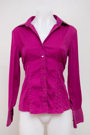 #062 Ann Taylor Petites Long Sleeve Pink | c. 213 | Size 6