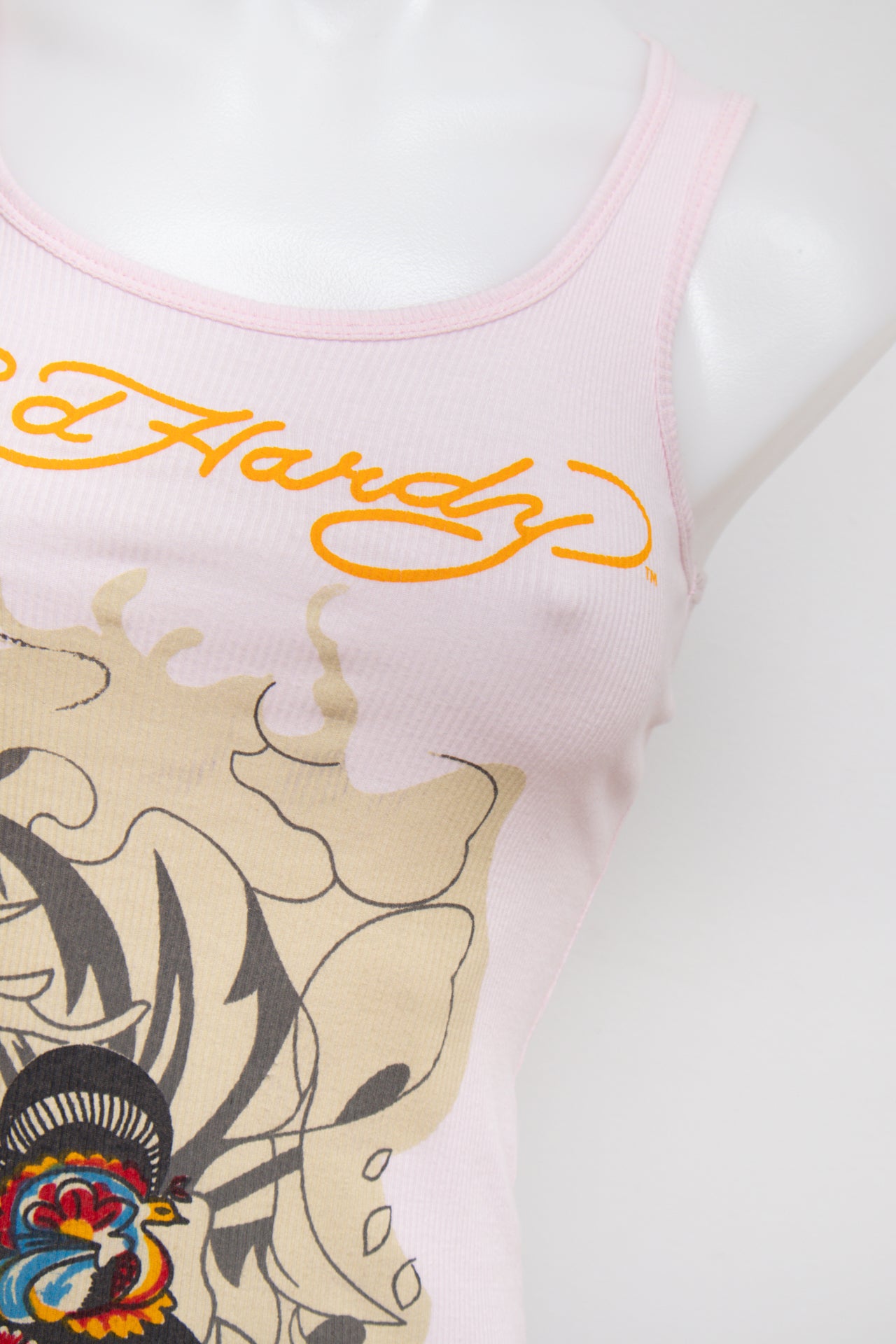 #47 Ed Hardy Tank Top Pink | c. 193 | Size 8/10