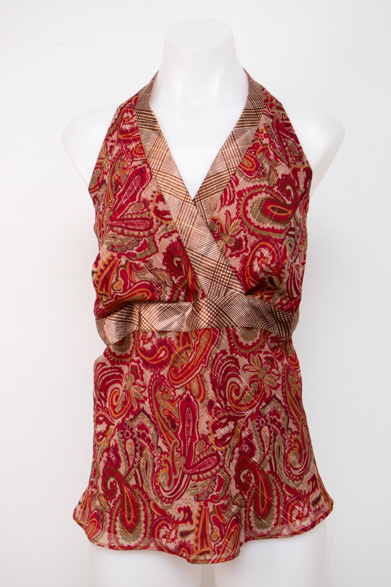 #007 Lane Bryant Halter Top Red | c. | Size 12