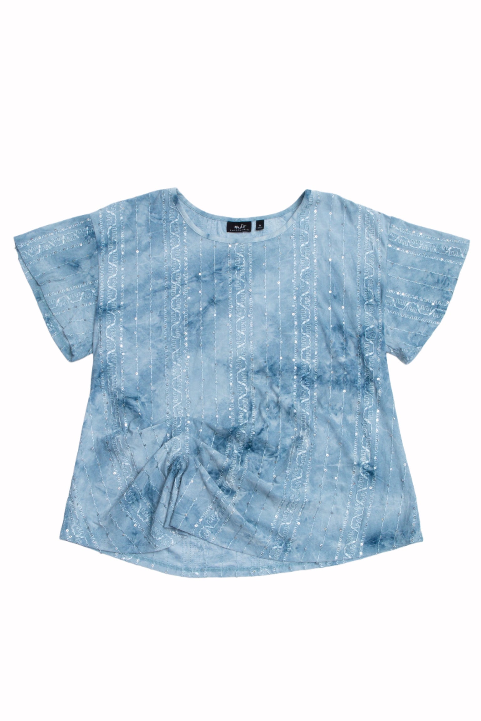 #56 Tie Dye Sequin Tee | Short n Sweet | Size 16