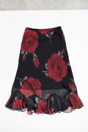 #107 Long Skirt Black | c. 213 | Size 4/6