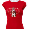 #076 Kiabi Woman T-shirt Red | c. | Size 10