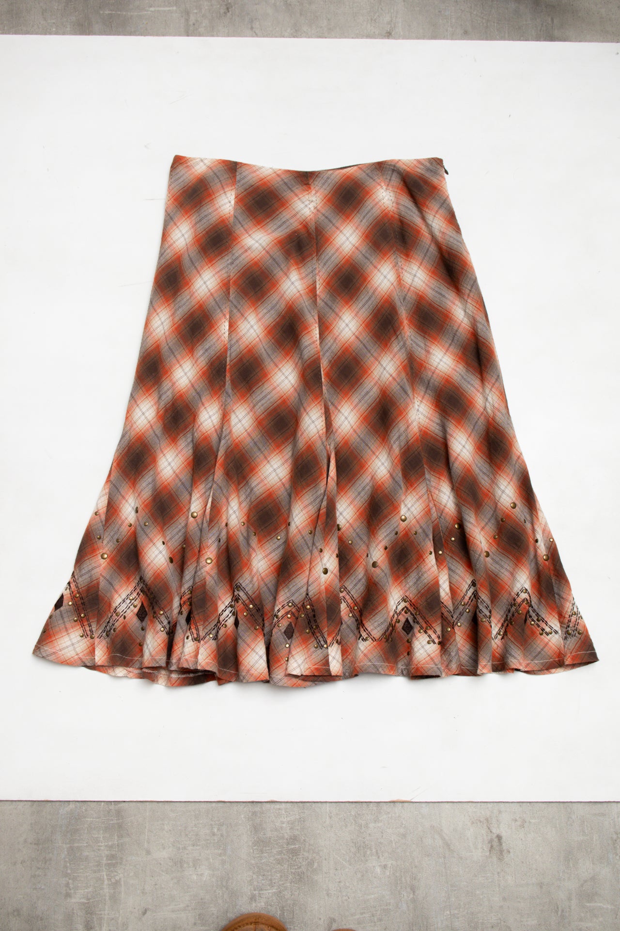 #178 Reba Skirt Brown | c. 197 | Size 12/14