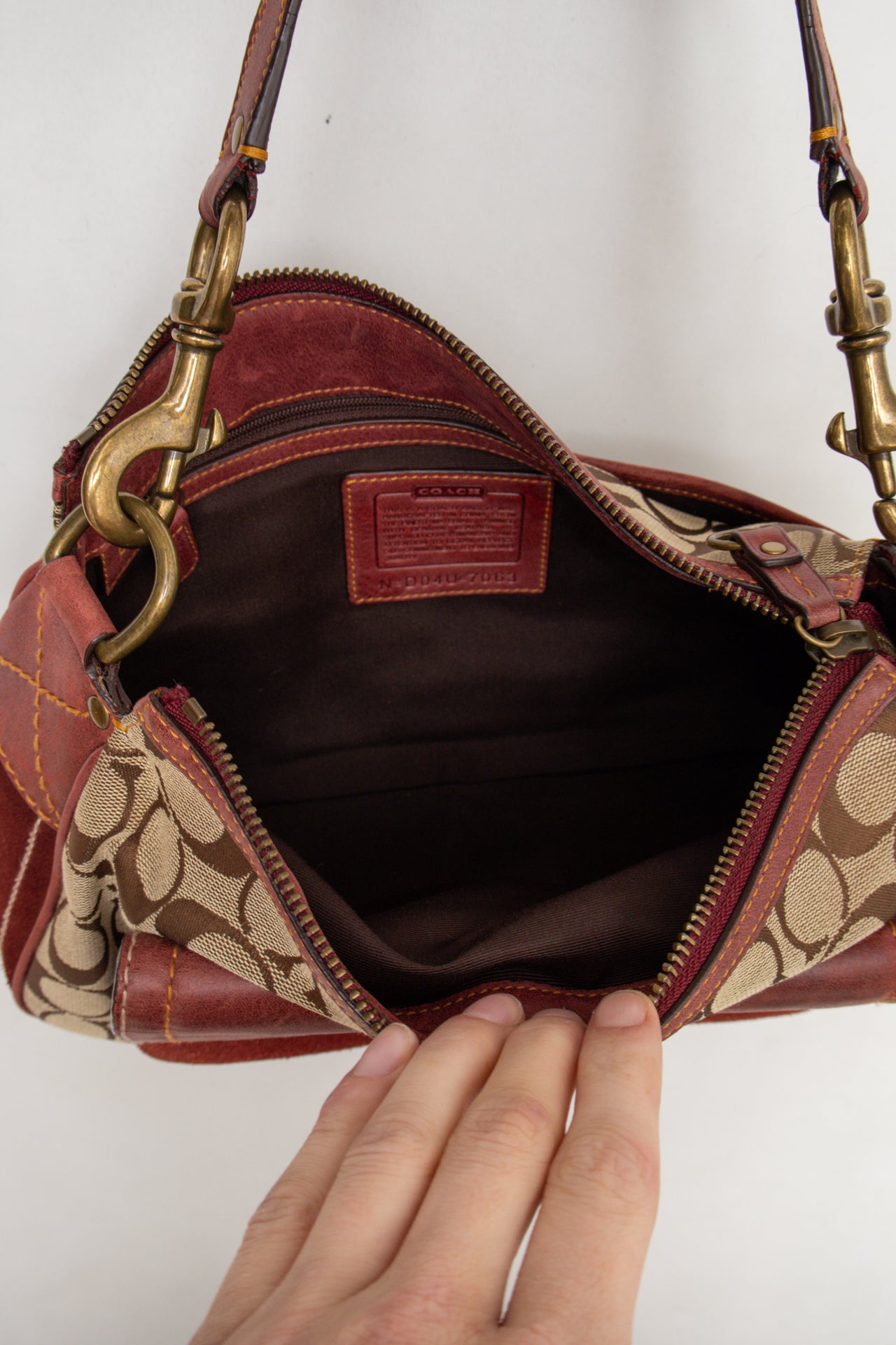 #209 Coach Shoulder Bag Brown | c. 190 | Size