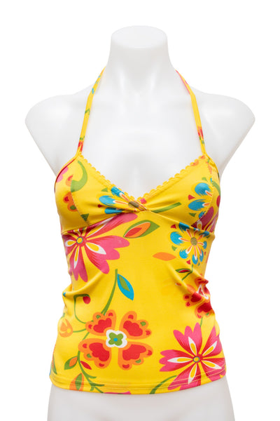 #65 Halter Top Yellow | c. 191 | Size 8