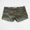 #135 Lei Ashley Denim Shorts Green | c. 196 | Size 6