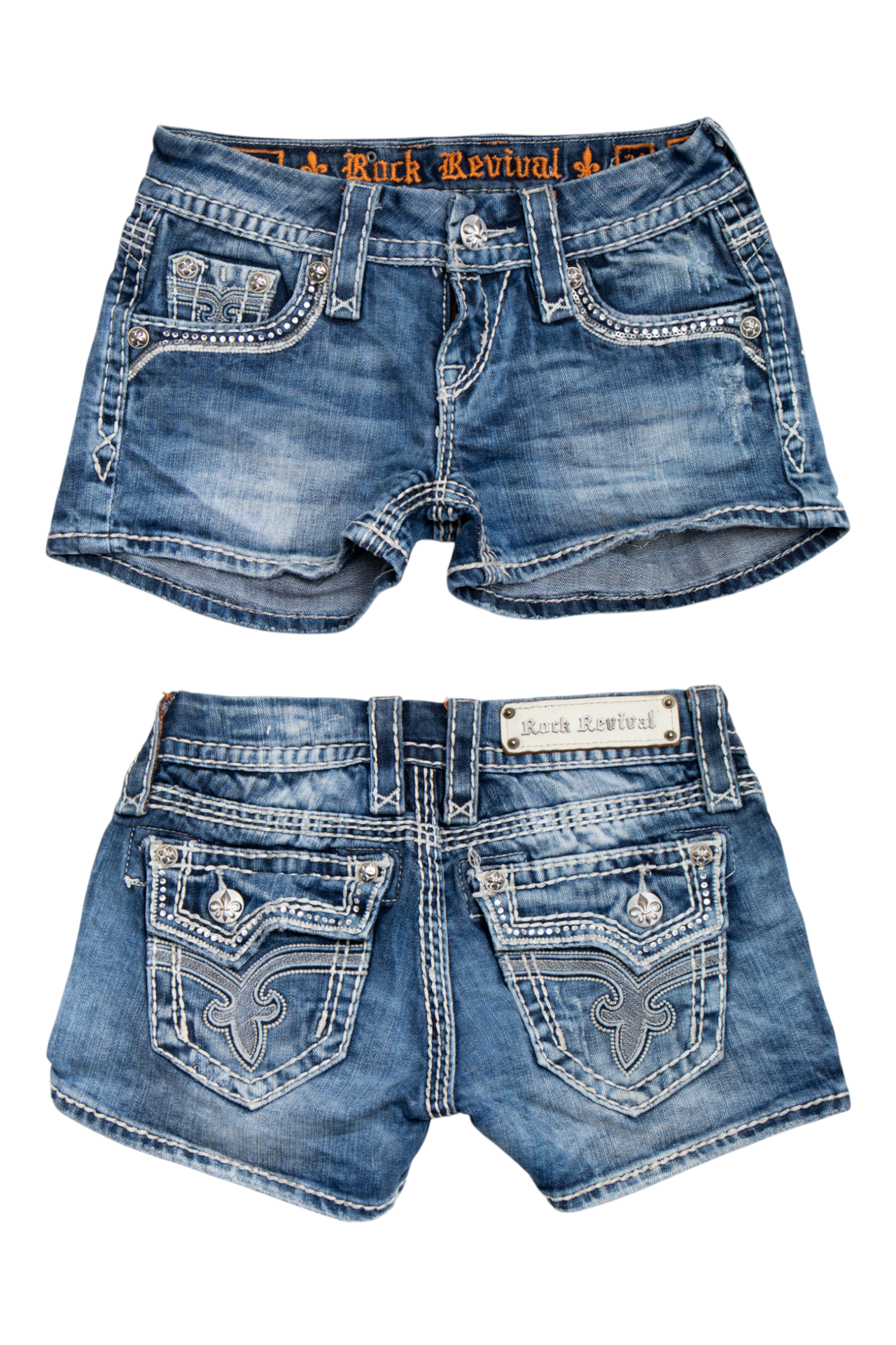 #156 Rock Revival Shorts Blue | c. 198 | Size 4