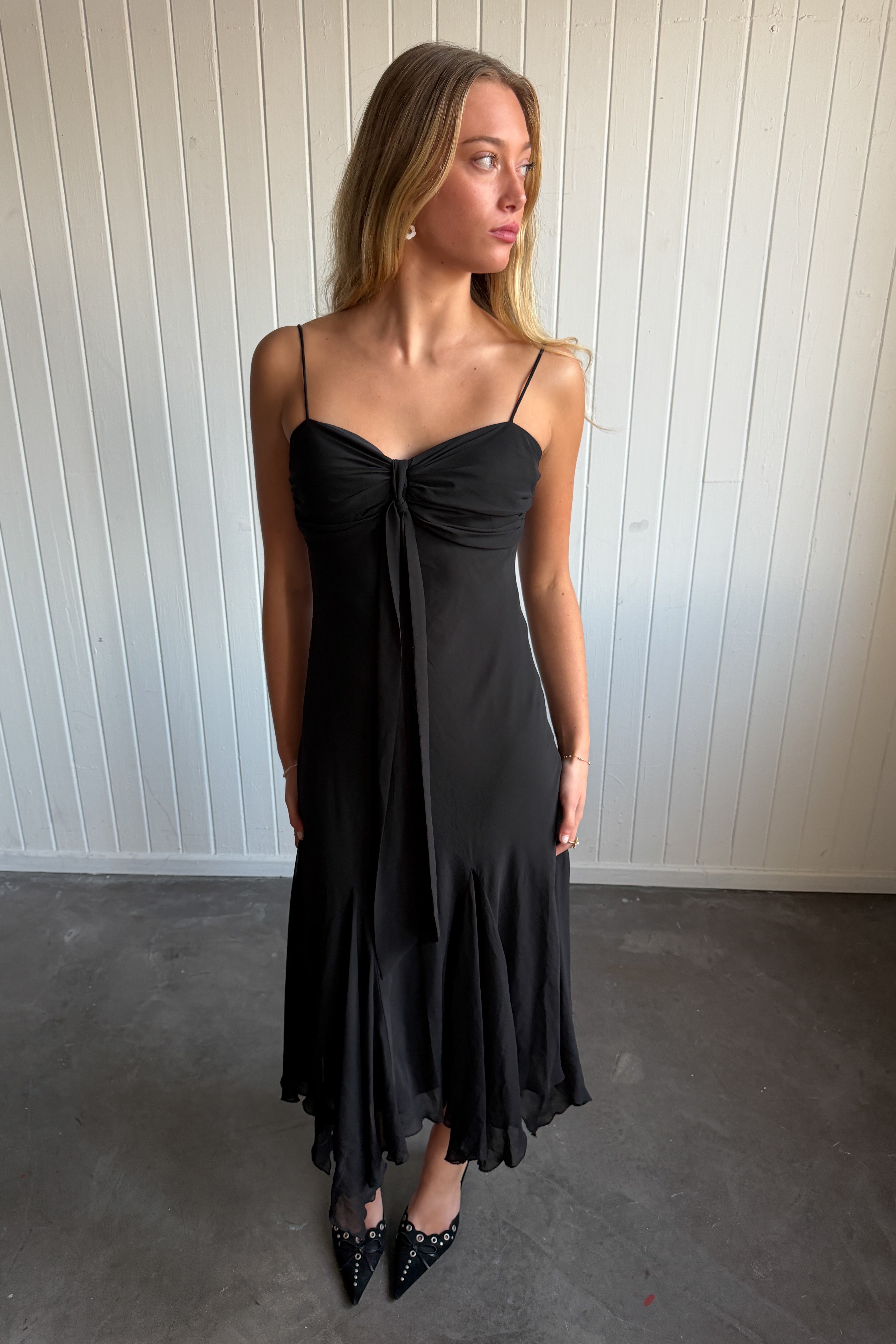 #188 S L Fashions Gown Black | c. 208 | Size 8