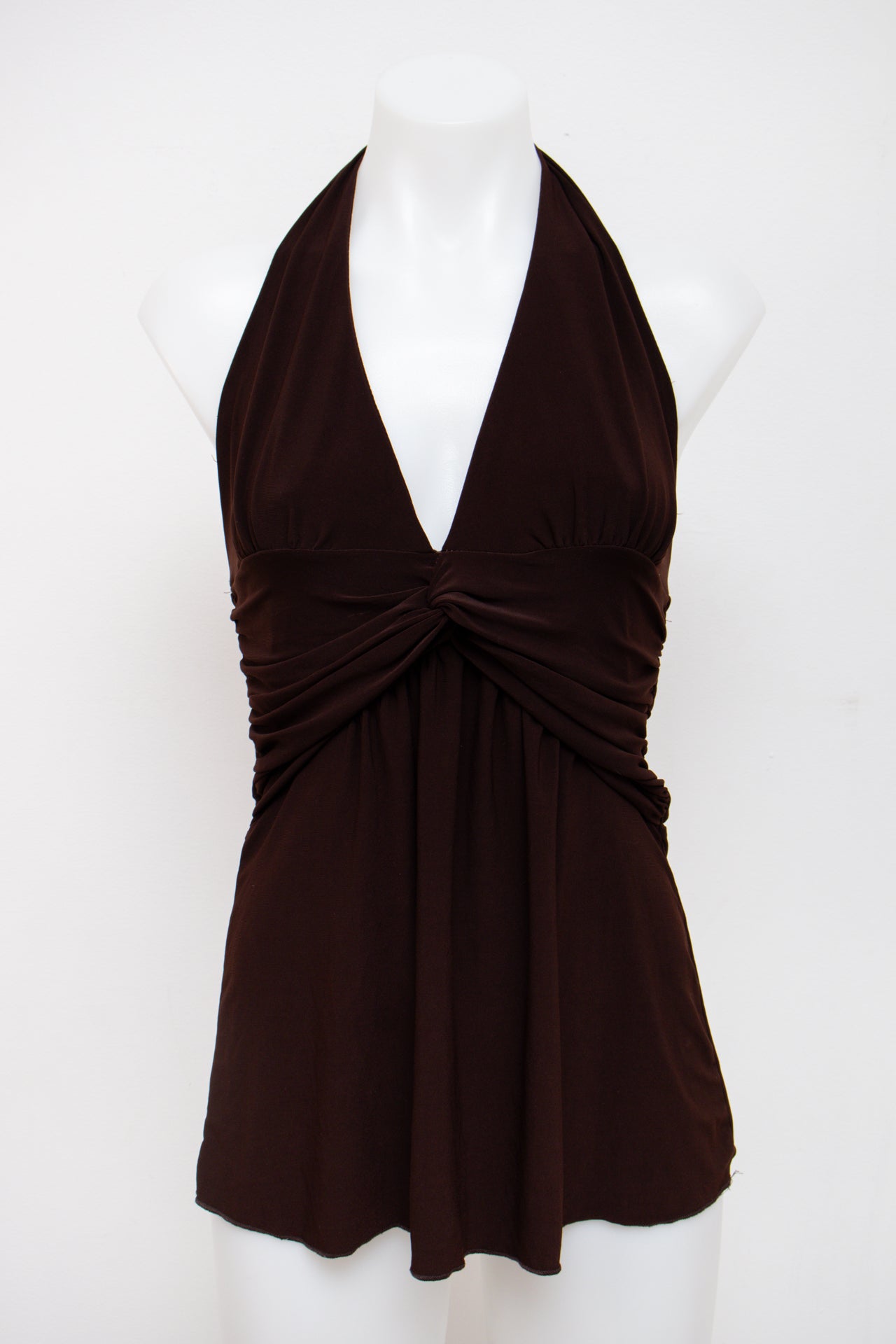 #43 Halter Top Brown | c. 196 | Size 8