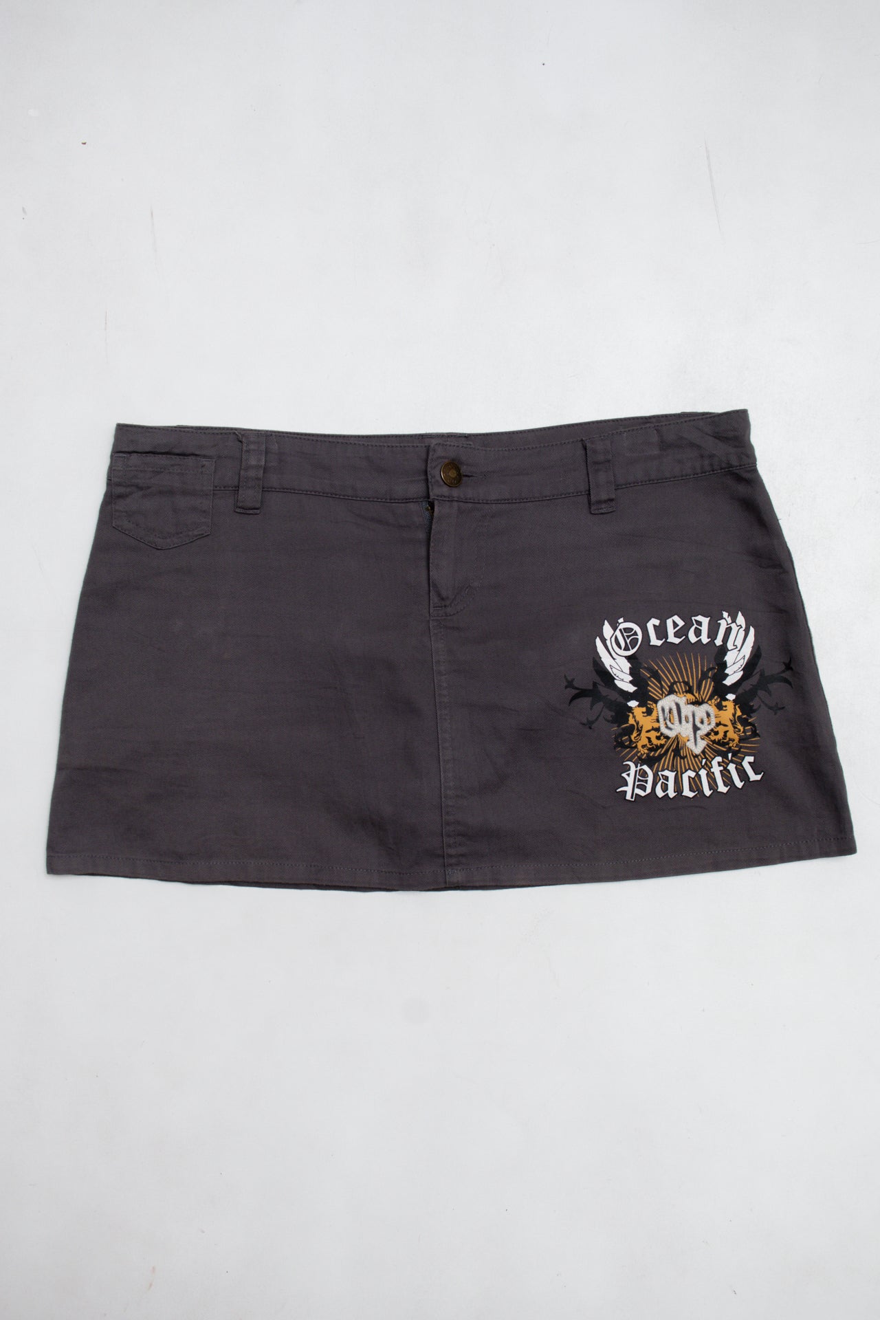 #145 Ocean Pacific Mini Skirt Gray | c. 196 | Size 10