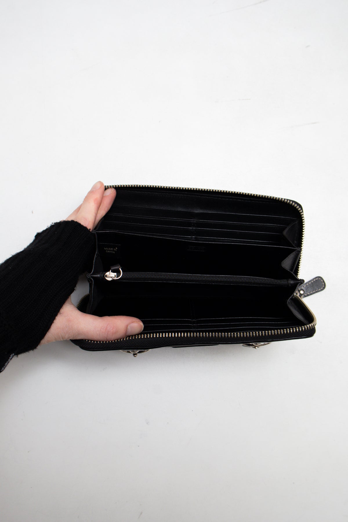 #006 Coach Wallet Black | c. | Size