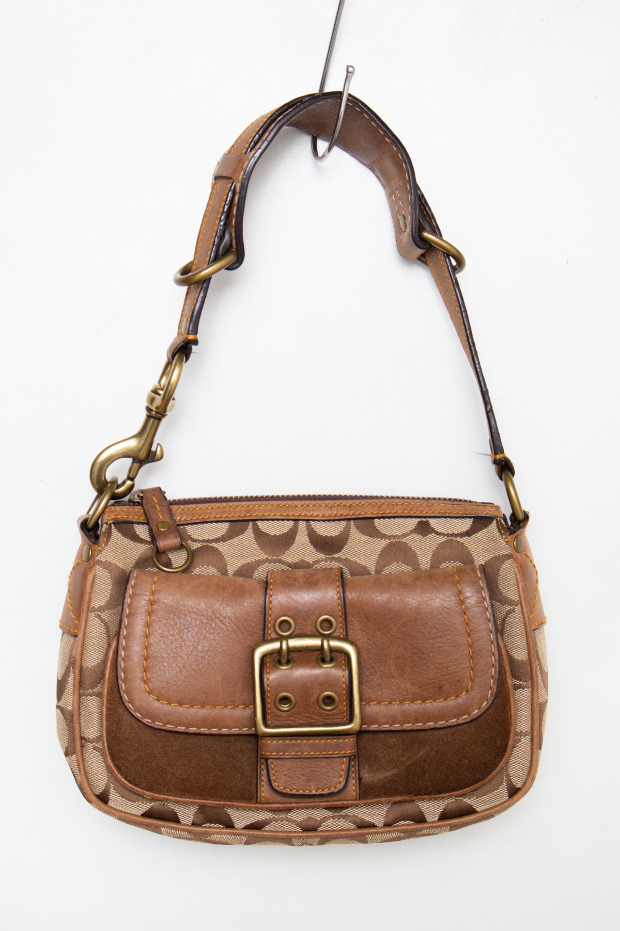 #151 Coach Shoulder Bag Brown | c. 187 | Size