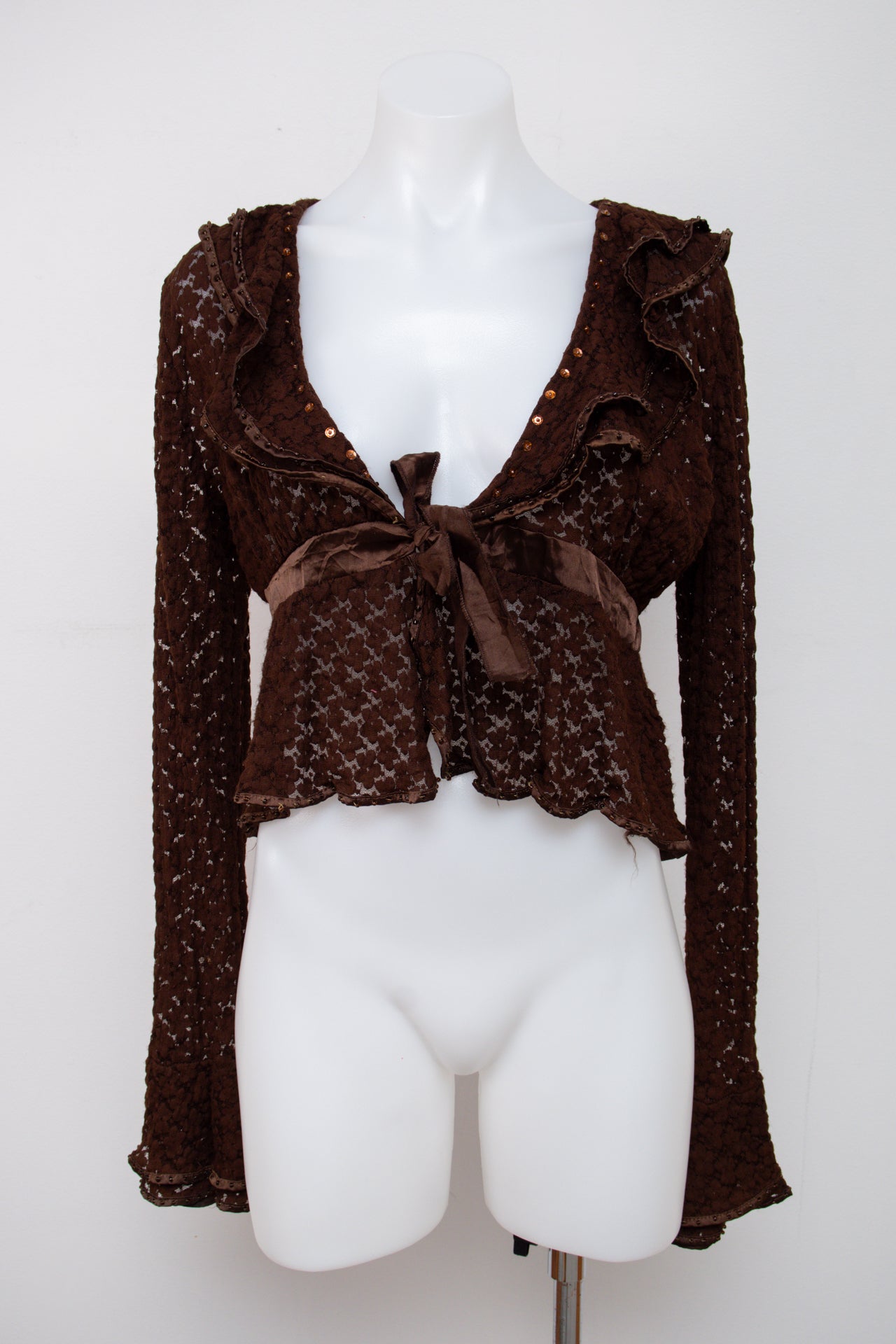 #110 Banana Republic Long Sleeve Brown | c. 208 | Size 12