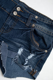 #162 Blue Asphalt Shorts Blue | c. 200 | Size 8