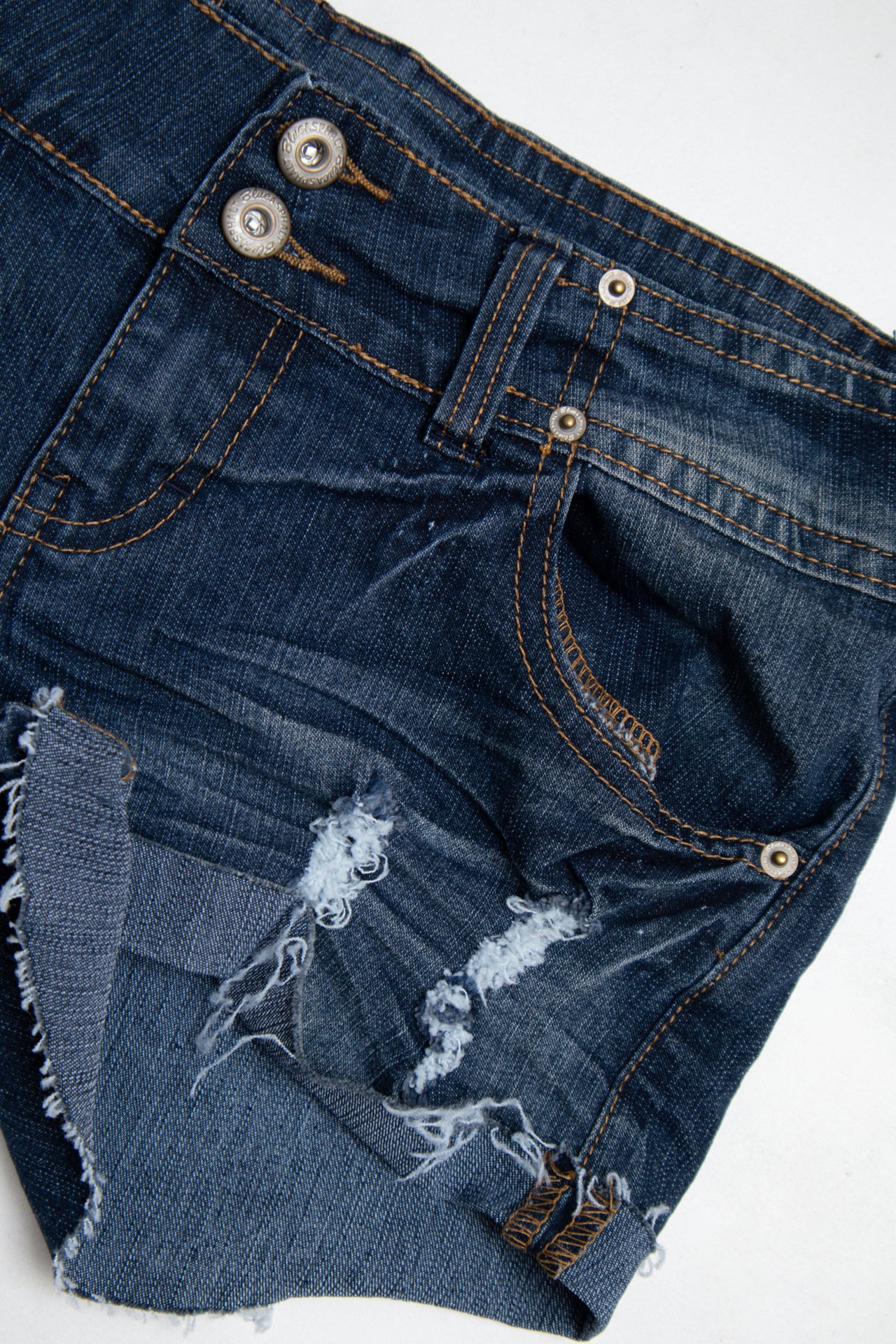 #162 Blue Asphalt Shorts Blue | c. 200 | Size 8