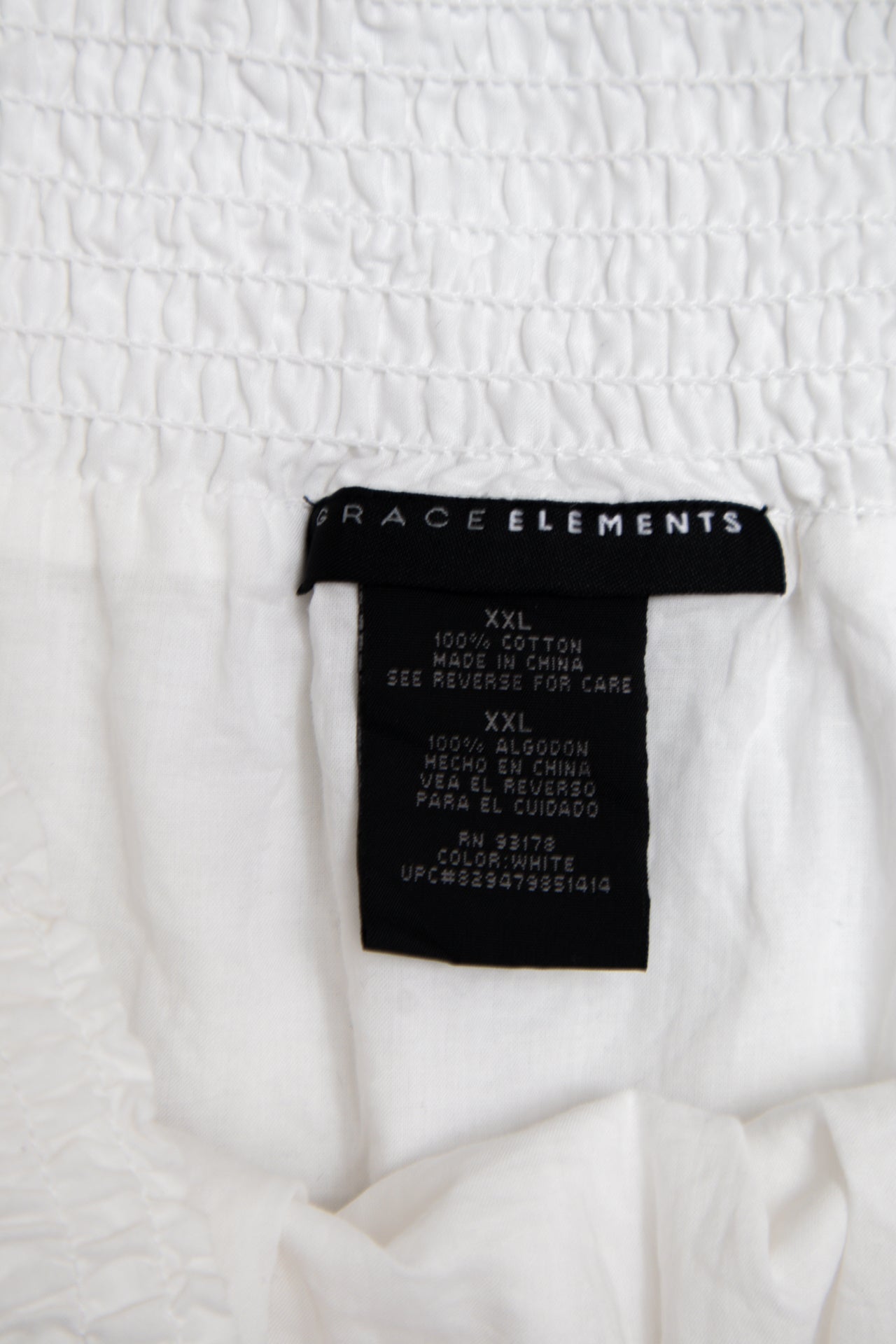 #159 Grace Elements Skirt White | c. | Size 16
