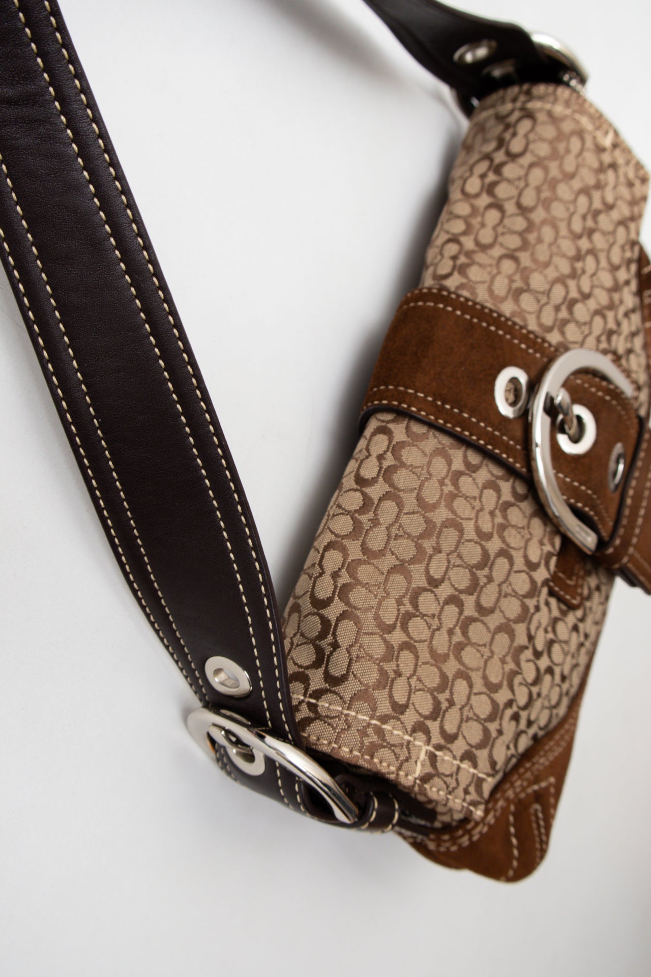 #171 Coach Shoulder Bag Brown | c. 206 | Size