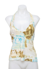 #039 Camaieu Halter White | c. 212 | Size 12/14
