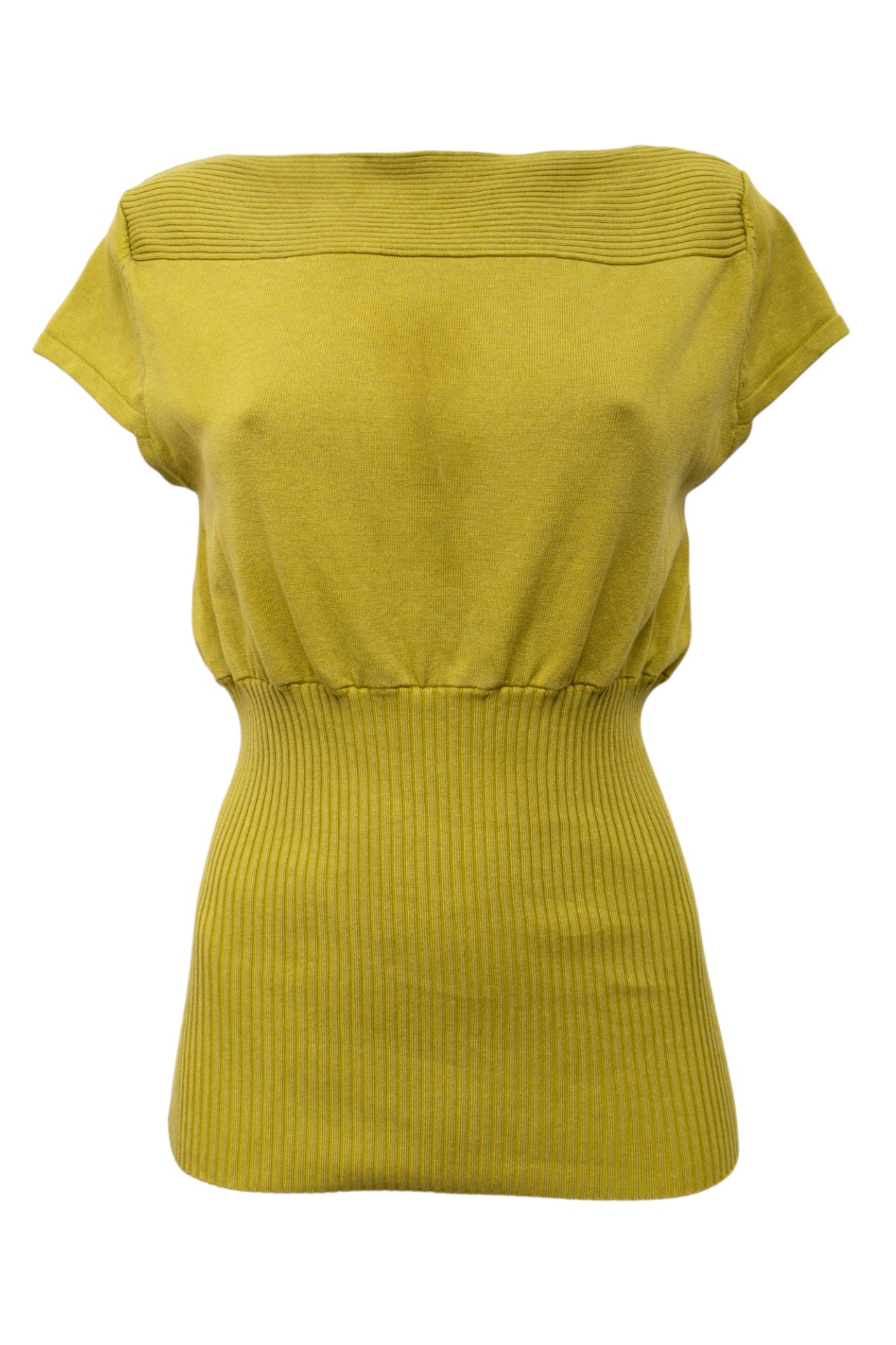 #117 Worthington T-shirt Yellow | c. 198 | Size 6/8