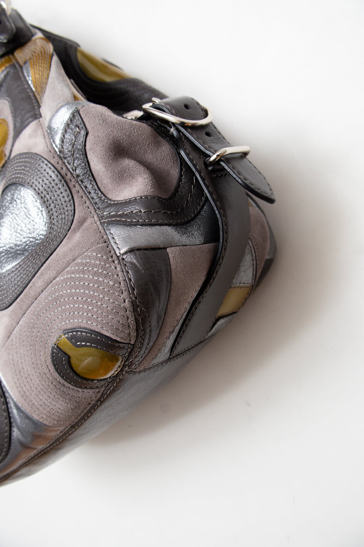 #172 Coach Shoulder Bag Gray | c. 206 | Size