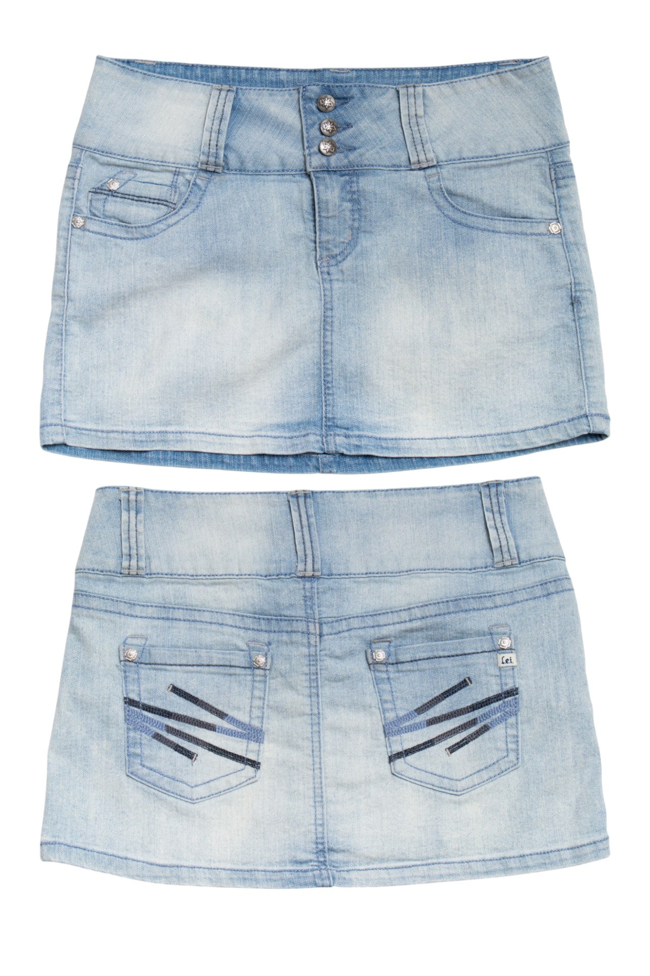 #163 Lei Denim Mini Skirt Blue | c. 190 | Size 8