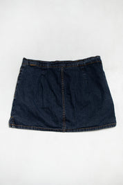 #161 Lo-rise / Jordache Mini Skirt Blue | c. 190 | Size 10