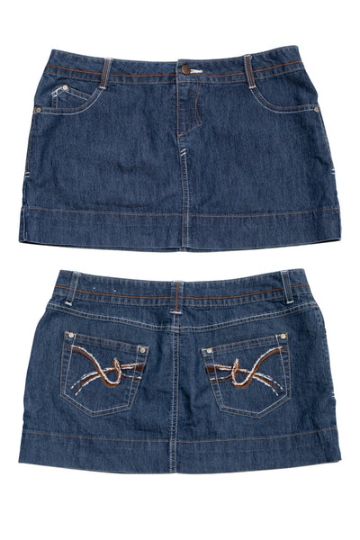 #159 Wear It Declare It Skirt Blue | c. 200 | Size 12