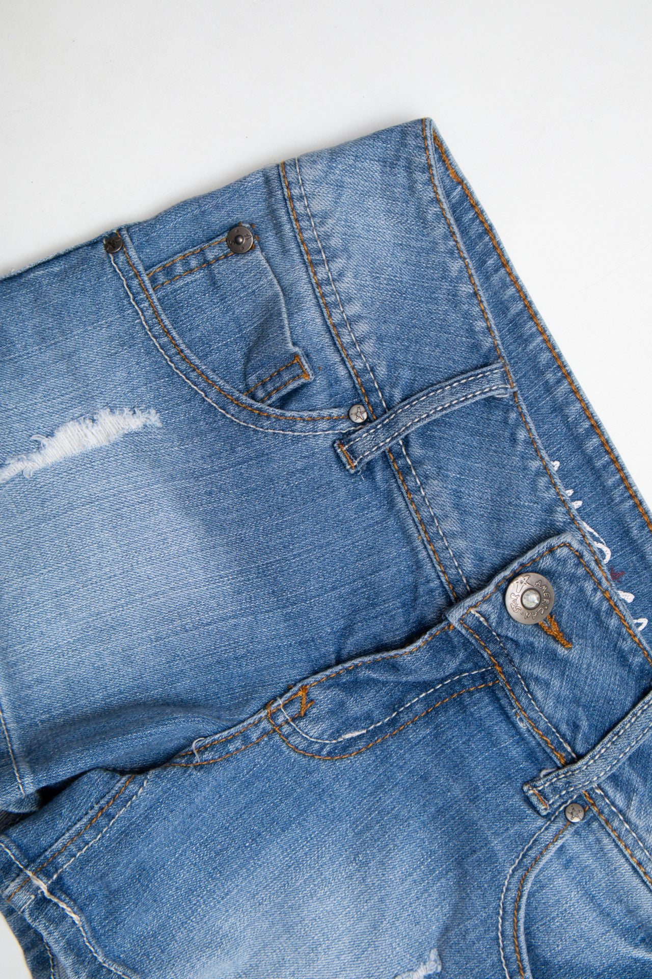 #202 American Star Denim Shorts Blue | c. 194 | Size 8