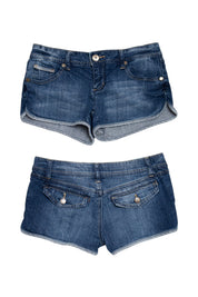 #074 Arizona Jean Company Booty Short Blue | c. 213 | Size 6/8
