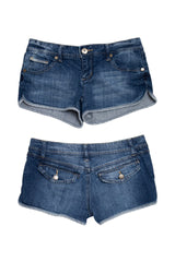 #074 Arizona Jean Company Booty Short Blue | c. 214 | Size 6/8