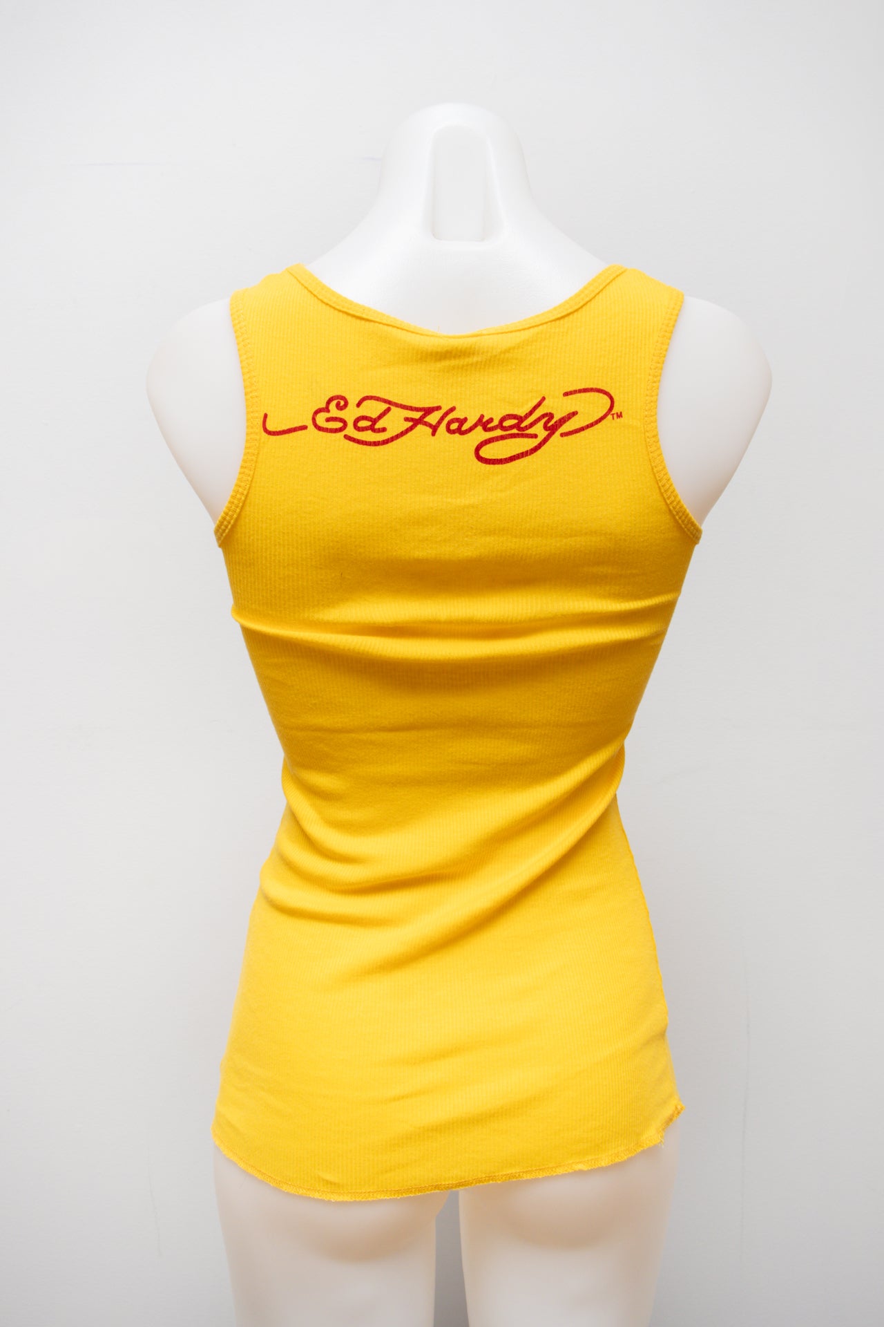 #91 Ed Hardy Tank Top Yellow | c. 191 | Size 8