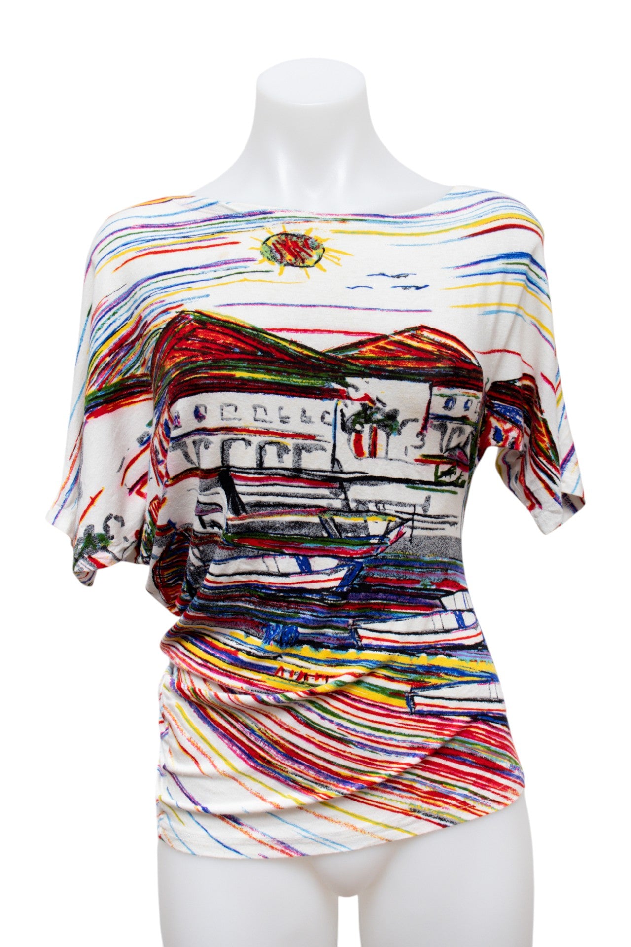 #46 Intrama S/m T-shirt White | c. 192 | Size 8
