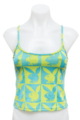 #03 Deadstock Playboy Swim Camisole Top Green | c. 185 | Size 8, 10, 14