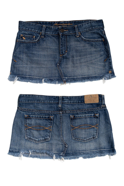 #142 Abercrombie & Fitch Mini Skirt Blue | c. 190 | Size 8