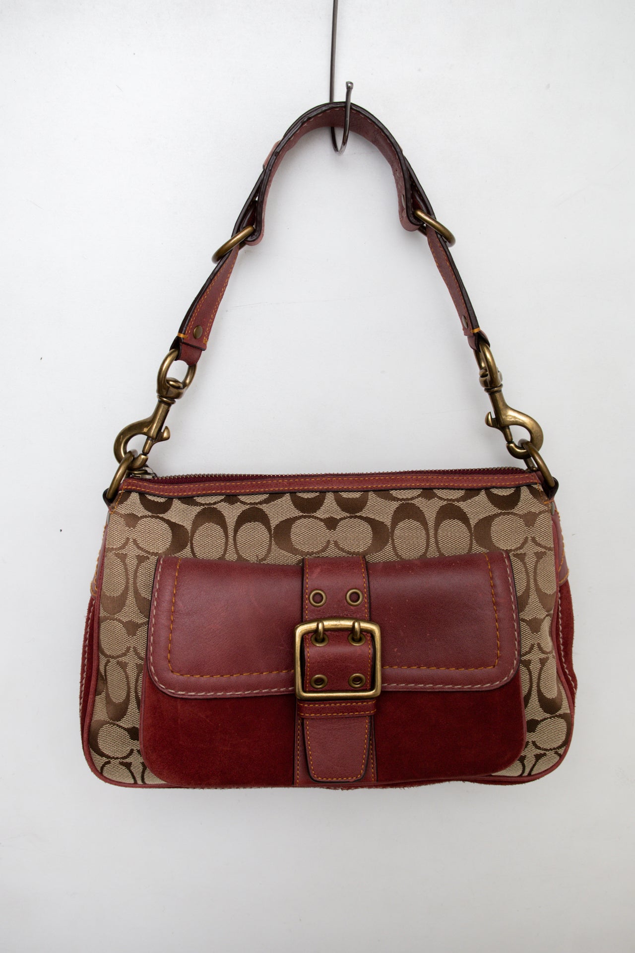 #190 Coach Shoulder Bag Brown | c. 196 | Size