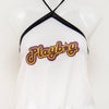 #17 Playboy Swim Halter Top White | c. 185 | Size 10