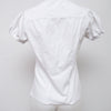 #043 S T R E T C H Short Sleeve White | c. 209 | Size 8