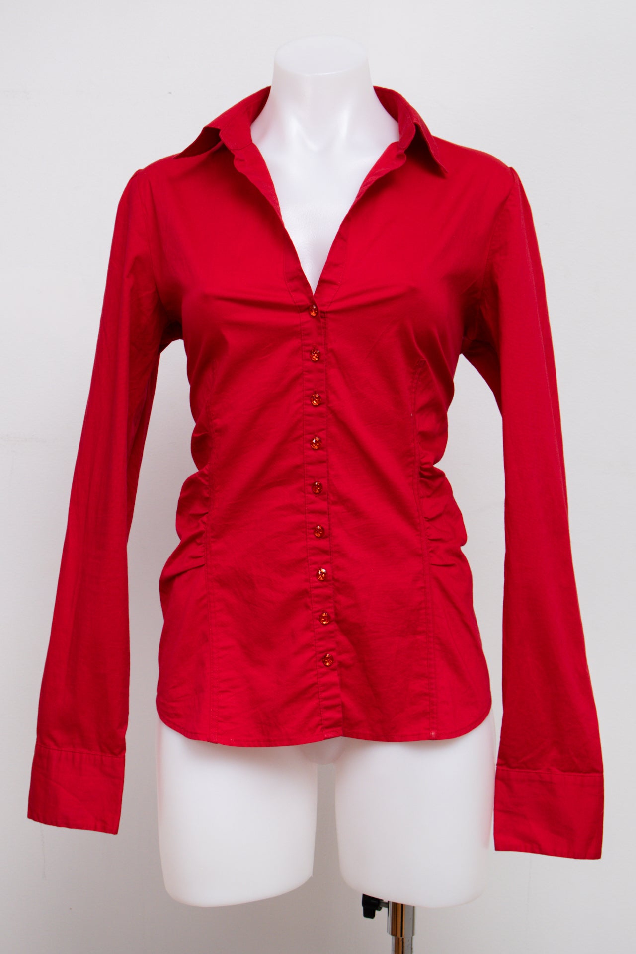 #048 New York & Company Long Sleeve Red | c. 213 | Size 8