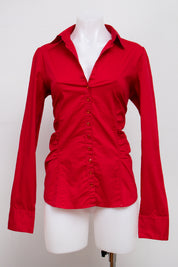 #048 New York & Company Long Sleeve Red | c. 213 | Size 8