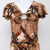 #99 Catty Top Brown | c. 198 | Size 8