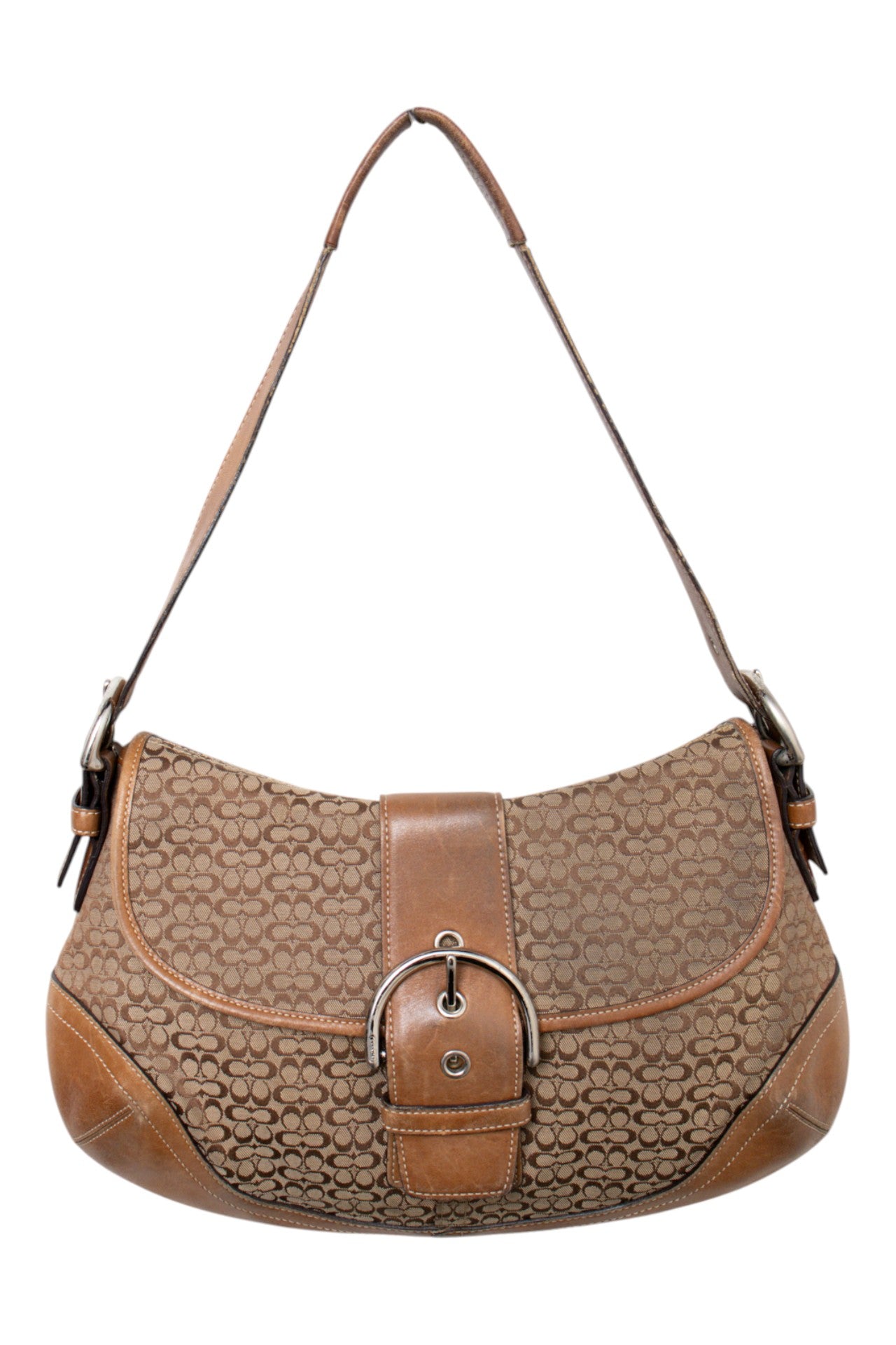 #215 Coach Shoulder Bag Brown | c. 204 | Size