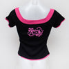 #79 Jennyfer T-shirt Black | c. 193 | Size 10