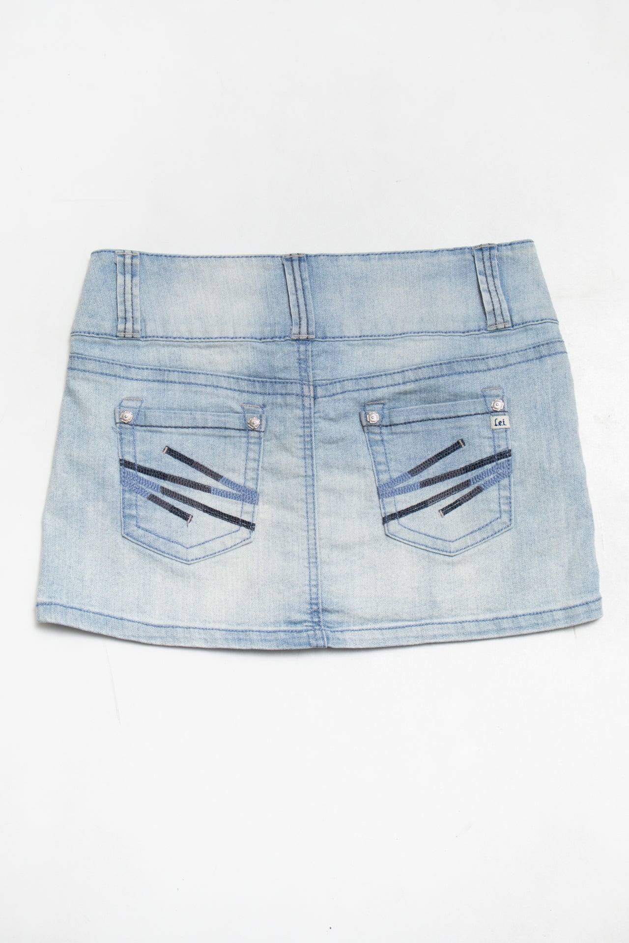 #163 Lei Denim Mini Skirt Blue | c. 190 | Size 8